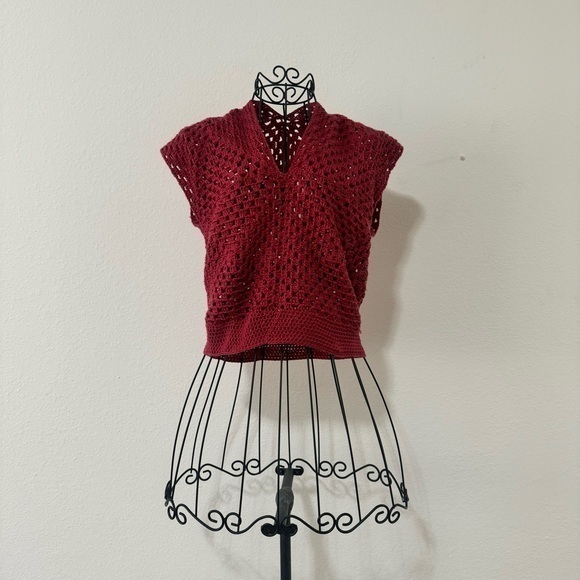 Hand Crafted Tops - Hand Crocheted Crop Top